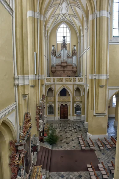 Kutna Hora Tjeckien Kyrkan Orgel Katedralen Antagandet Our Lady Och — Stockfoto