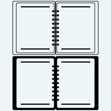 Not defteri. Vector silhouettes