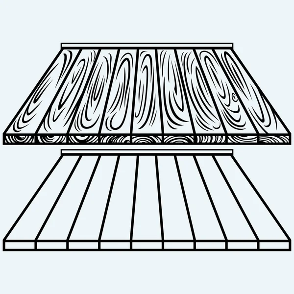 Houten planken vloer — Stockvector