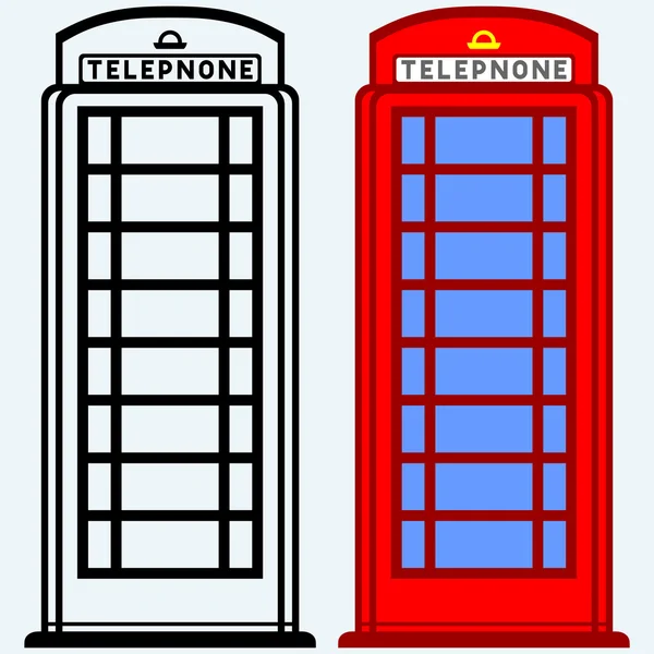 英国的电话亭 免版税图库矢量图片