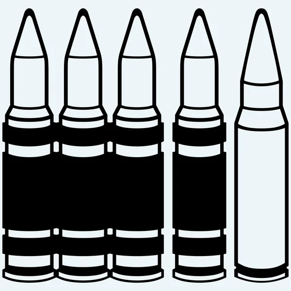 Munitions réelles et balles — Image vectorielle