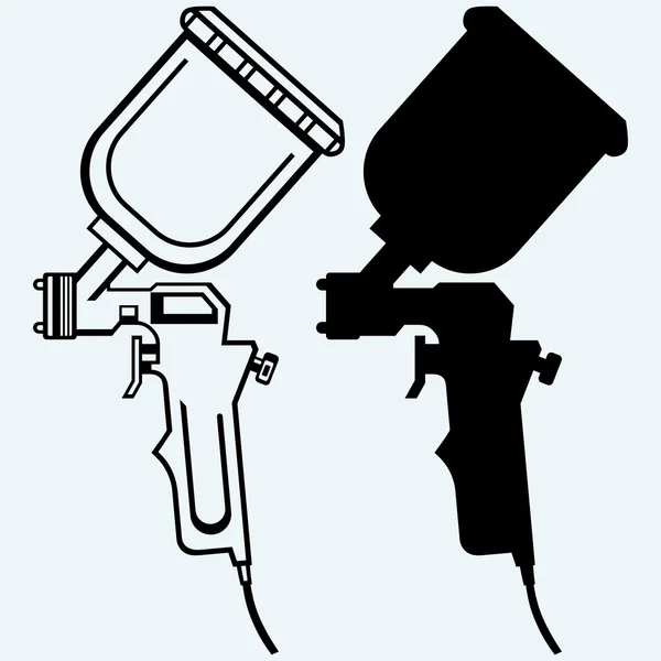 Pistola de pulverización. Vector — Vector de stock