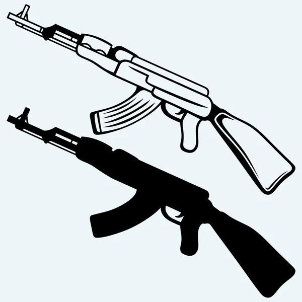 Assault rifle ak47 — Stock vektor