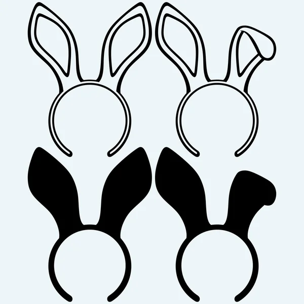 Easter bunny oren — Stockvector