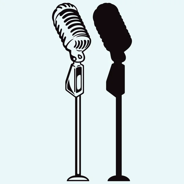Microphone icons set — Stock Vector