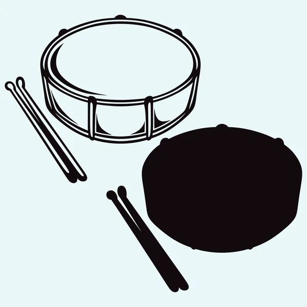 Drums. Stijl vector — Stockvector