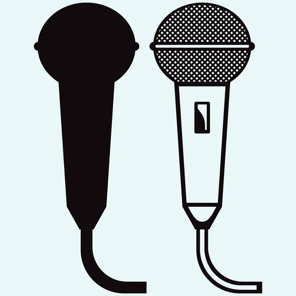 Microphone icons. Style vector — Stock Vector