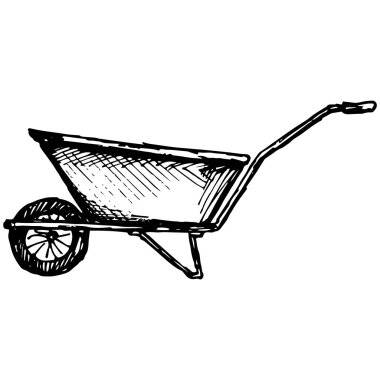 Bahçe el arabası. Vektör