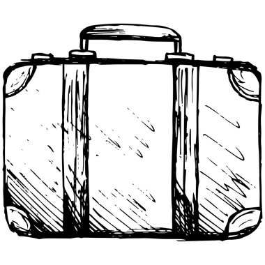 Bavul seyahat. Vektör