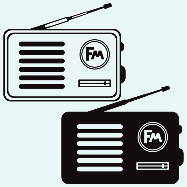 Alter Radioempfänger — Stockvektor