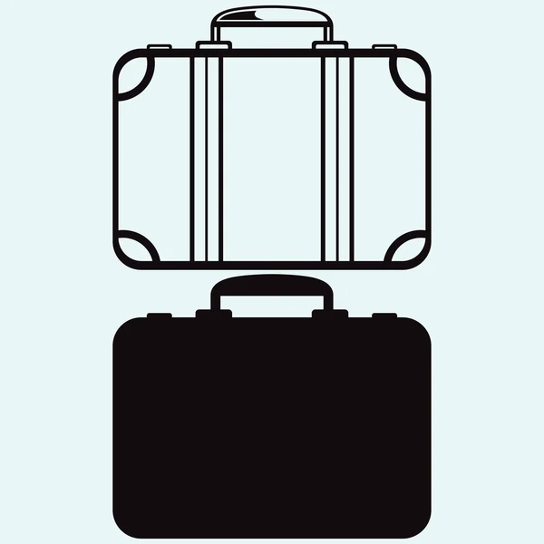 Une valise de voyage. Vecteur — Image vectorielle