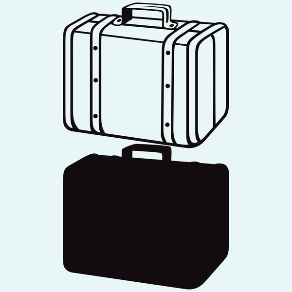 Une valise de voyage. Vecteur — Image vectorielle
