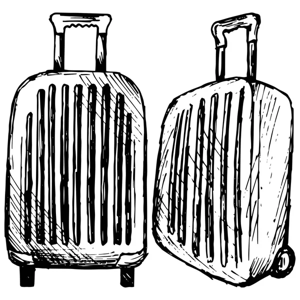 Voyage valise. Vecteur — Image vectorielle