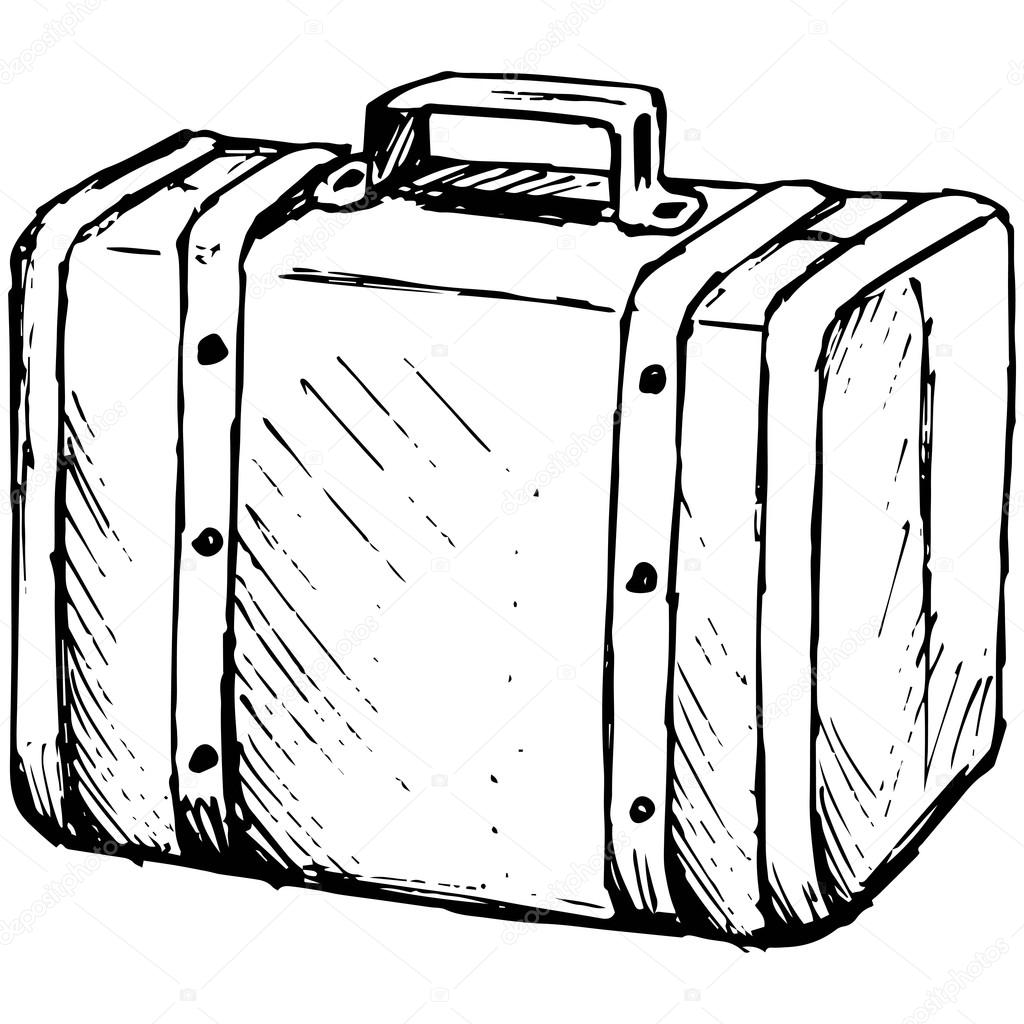 Suitcase Travel. Vector