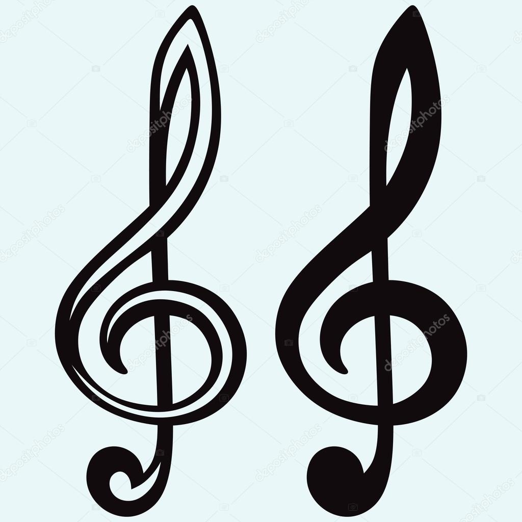 Treble clef sign