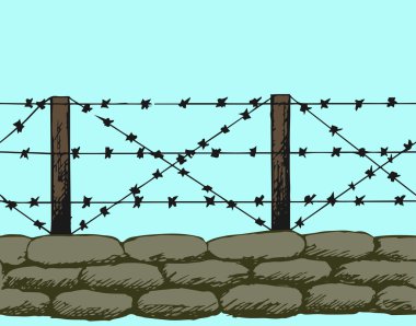 Dünya Savaşı'nın siperler bir kum torbaları