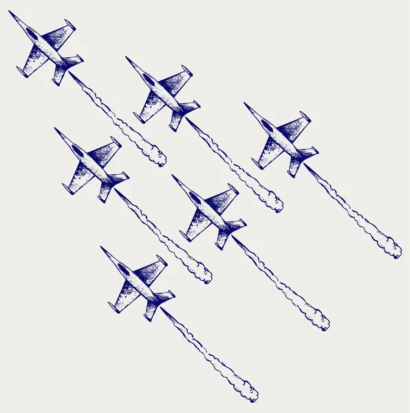 Demonstration squadron — Stock vektor