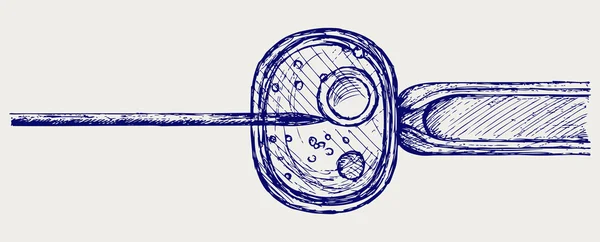 Оплодотворение in vitro — стоковый вектор