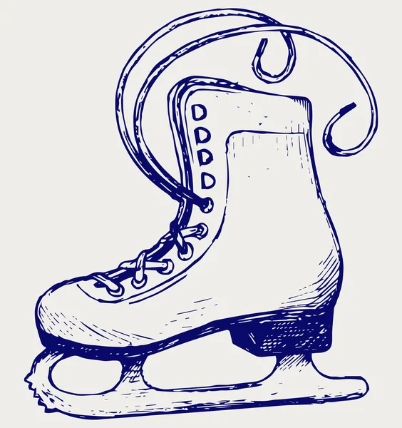 ホワイト スケート — ストックベクタ
