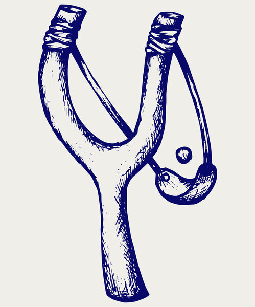 Деревянная катапультная рогатка
