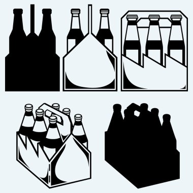 Üç kutu bira altı paketi