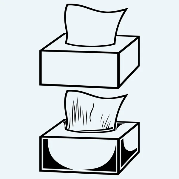 White tissue box — Stock Vector