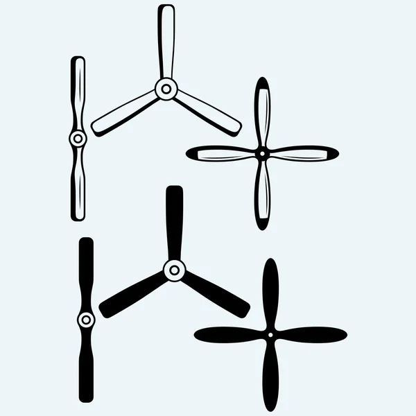 Vrtule letadla — Stockový vektor