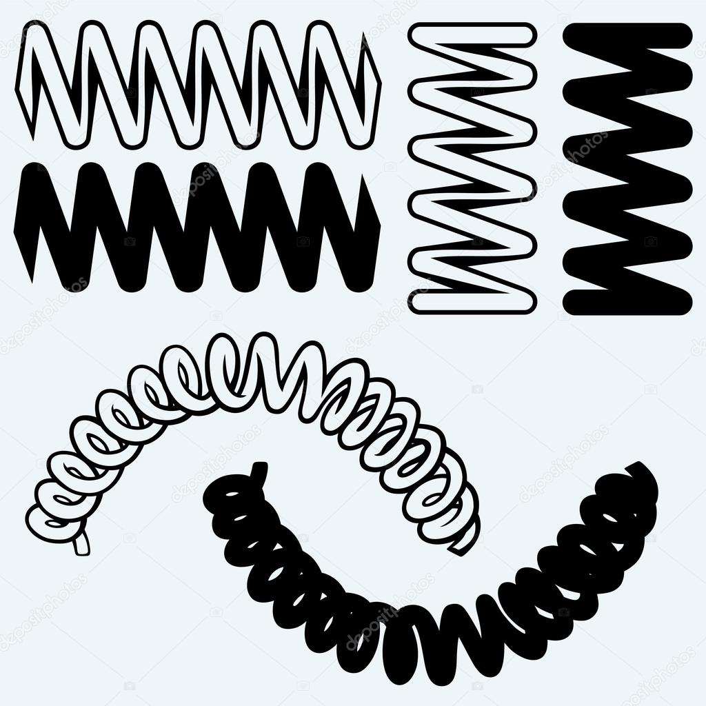 Tension springs Stock Vector by ©Kreativ 82926698
