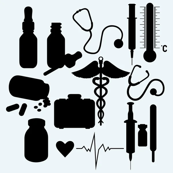 Fournitures et équipements médicaux — Image vectorielle