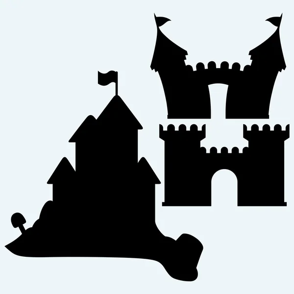 Castillo de arena. Vector — Vector de stock