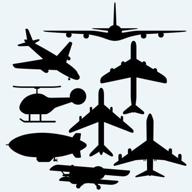 Ayarla jetleri, Zeplin, helikopter