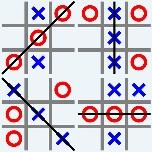 Tic tac toe karalamak — Stok Vektör