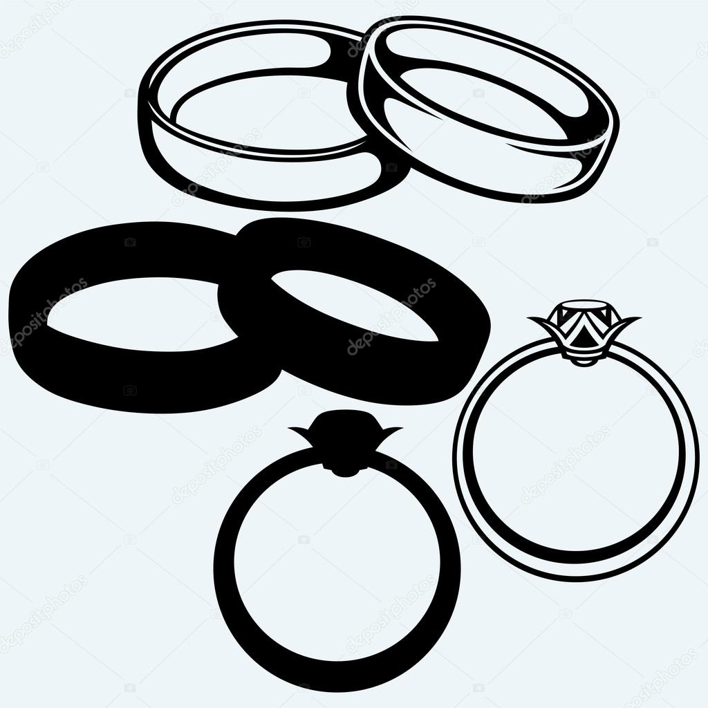 Wedding rings icon