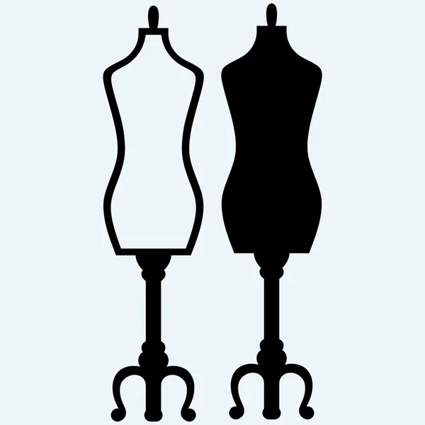 Tailor's mannequin vector — Stock Vector