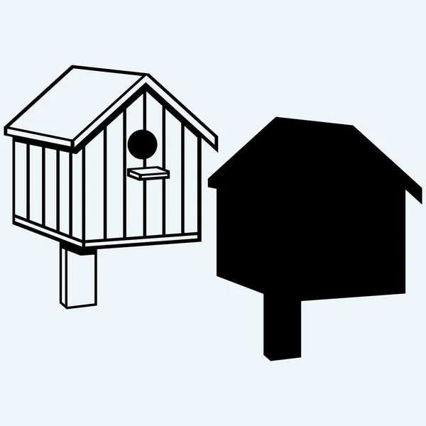 Fågelhus, häckande box — Stock vektor