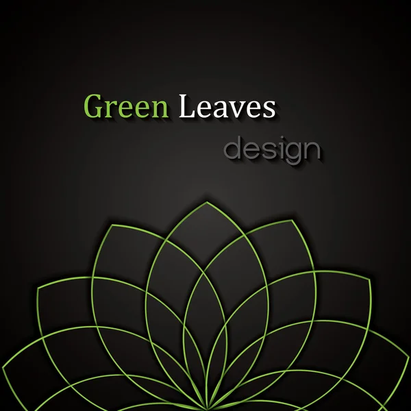 Disegno foglie verdi — Vettoriale Stock