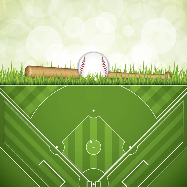 Baseball: Sport-Hintergrund — Stockvektor