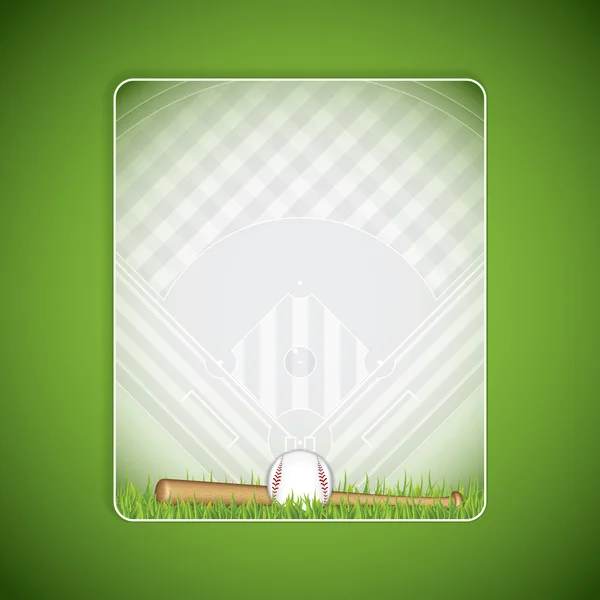 Φυλλάδιο του μπέιζμπολ. Vector εικονογράφηση — Διανυσματικό Αρχείο