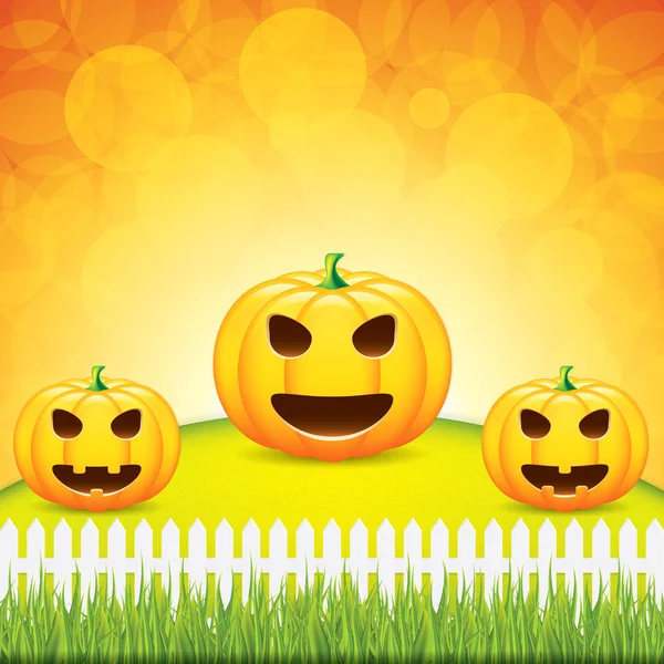 Calabazas de Halloween — Vector de stock