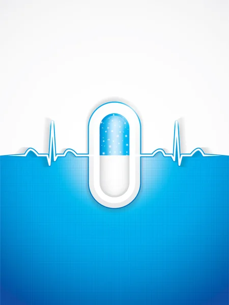 Blue alternative medication concept — Stock Vector