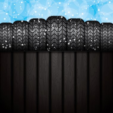 Winter tires clipart