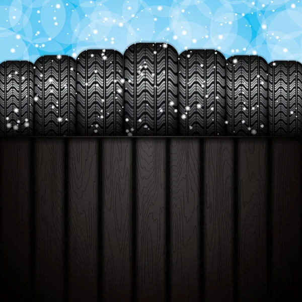 Pneus d'hiver — Image vectorielle