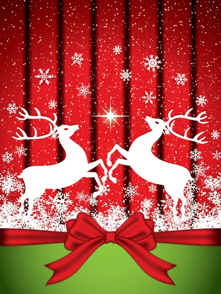 Christmas reindeer — Stock Vector