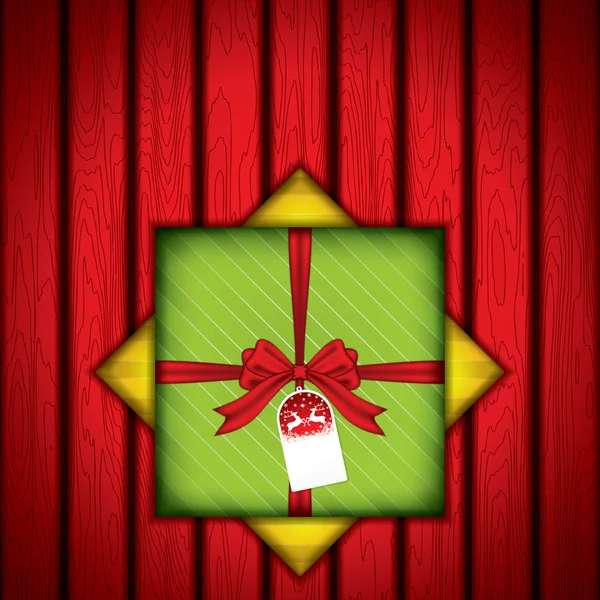 Fondo caja regalo — Vector de stock