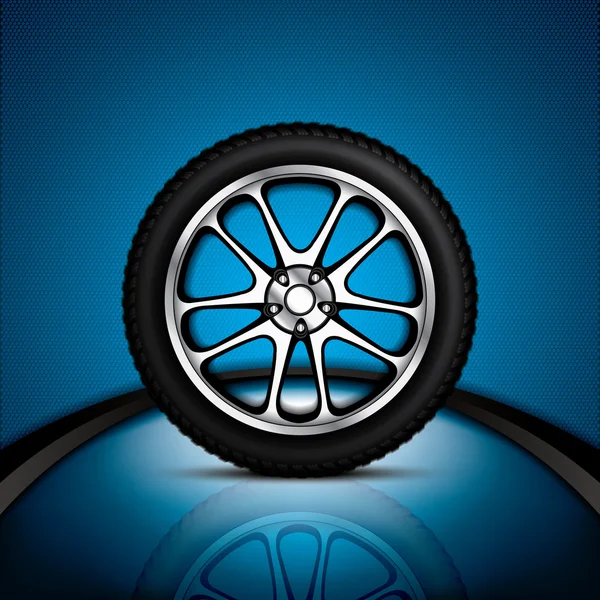 Car wheel background — Stock Vector