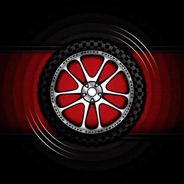 Racing car wheel