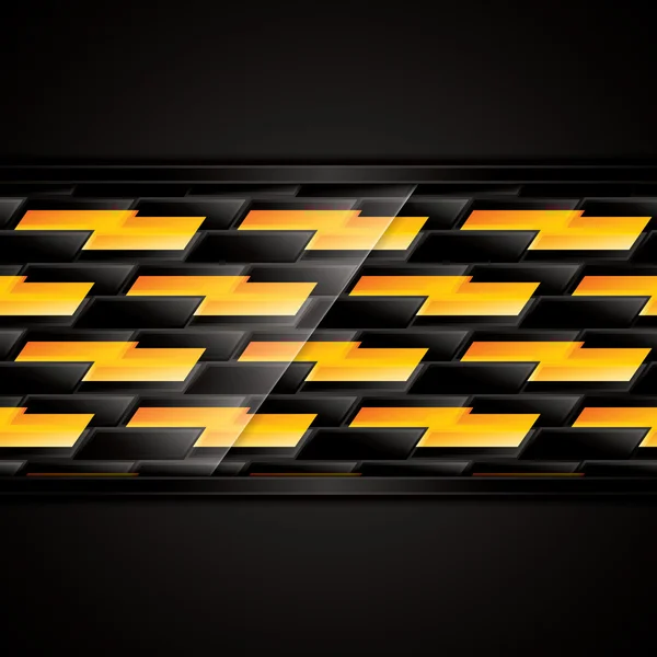 Abstrakt svart och gul bakgrund — Stock vektor