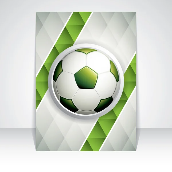 Conception de brochure de football — Image vectorielle