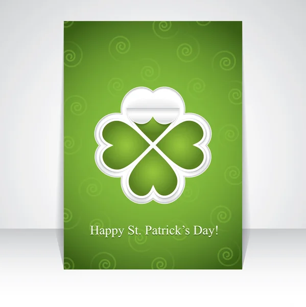 St. Patrick's Day brochure — Stock Vector