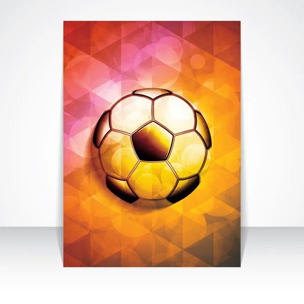 Brochure calcio design — Vettoriale Stock